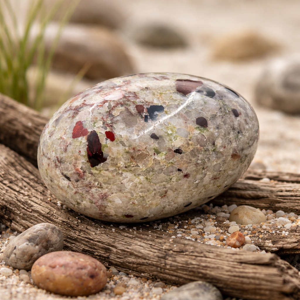 Polished Michigan Pudding Stone – Red Jasper, Chert & Quartz Inclusions