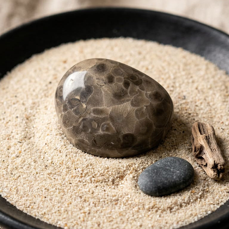 Polished Michigan Petoskey Stone - 037