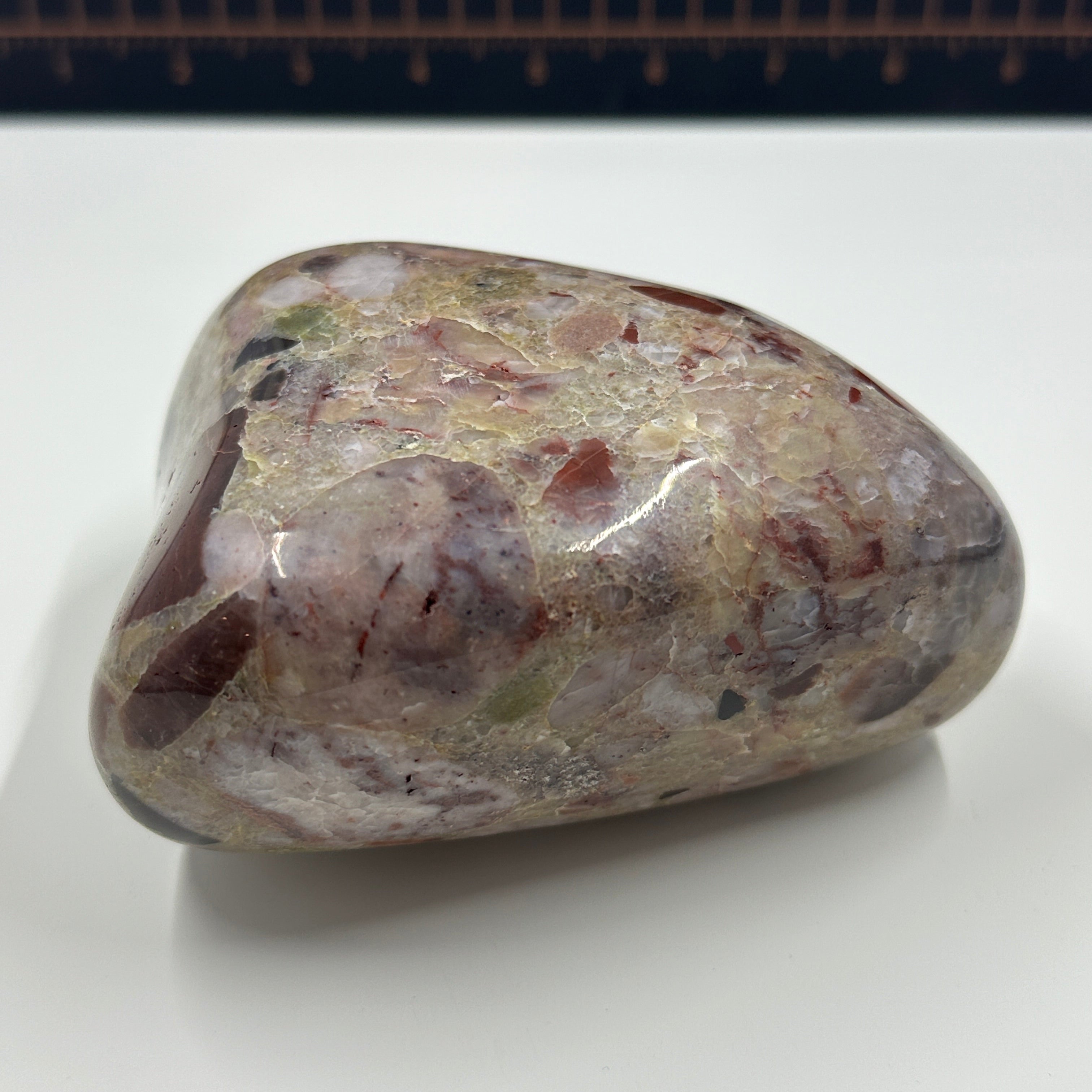 Polished Michigan Pudding Stone - Red Jasper, Chert & Quartz (014)