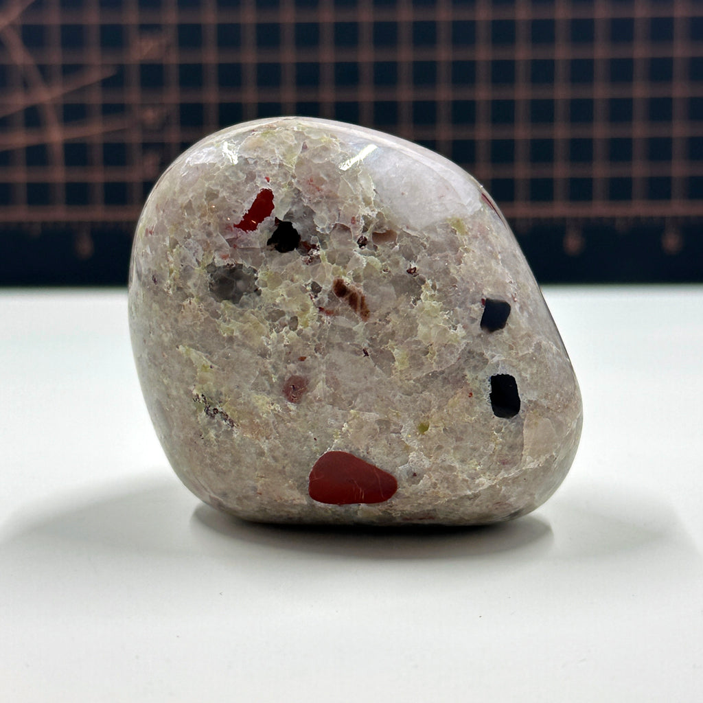 Polished Michigan Pudding Stone - Red Jasper, Chert & Quartz Inclusions - 031