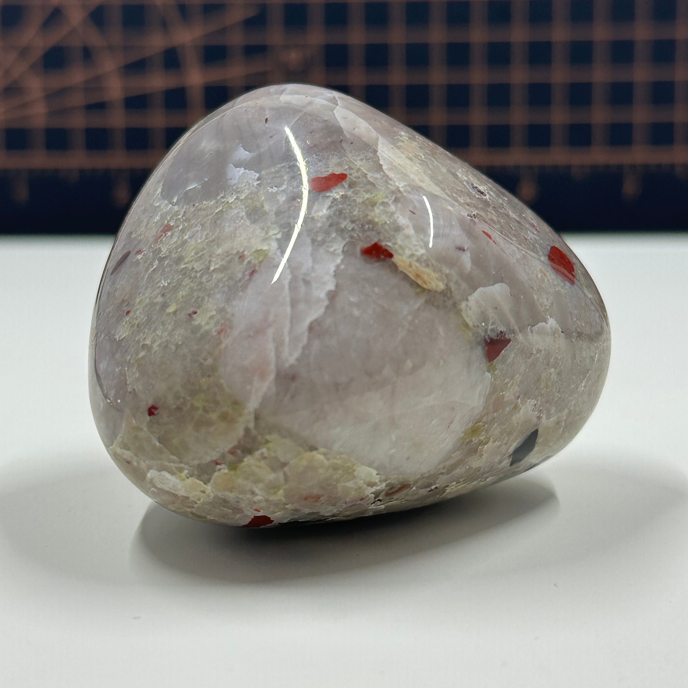 Polished Michigan Pudding Stone - Red Jasper, Chert & Quartz Inclusions - 031