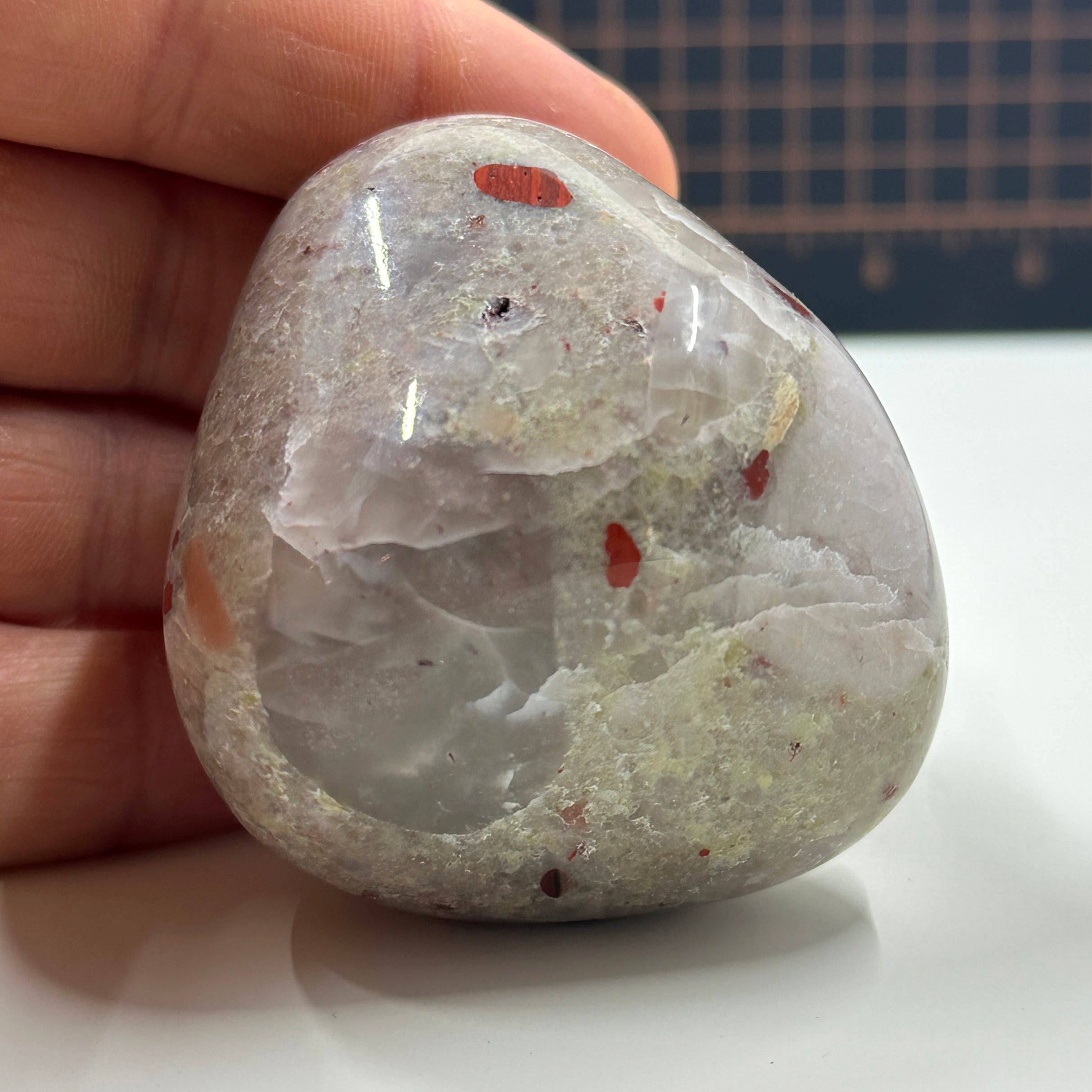 Polished Michigan Pudding Stone - Red Jasper, Chert & Quartz Inclusions - 031