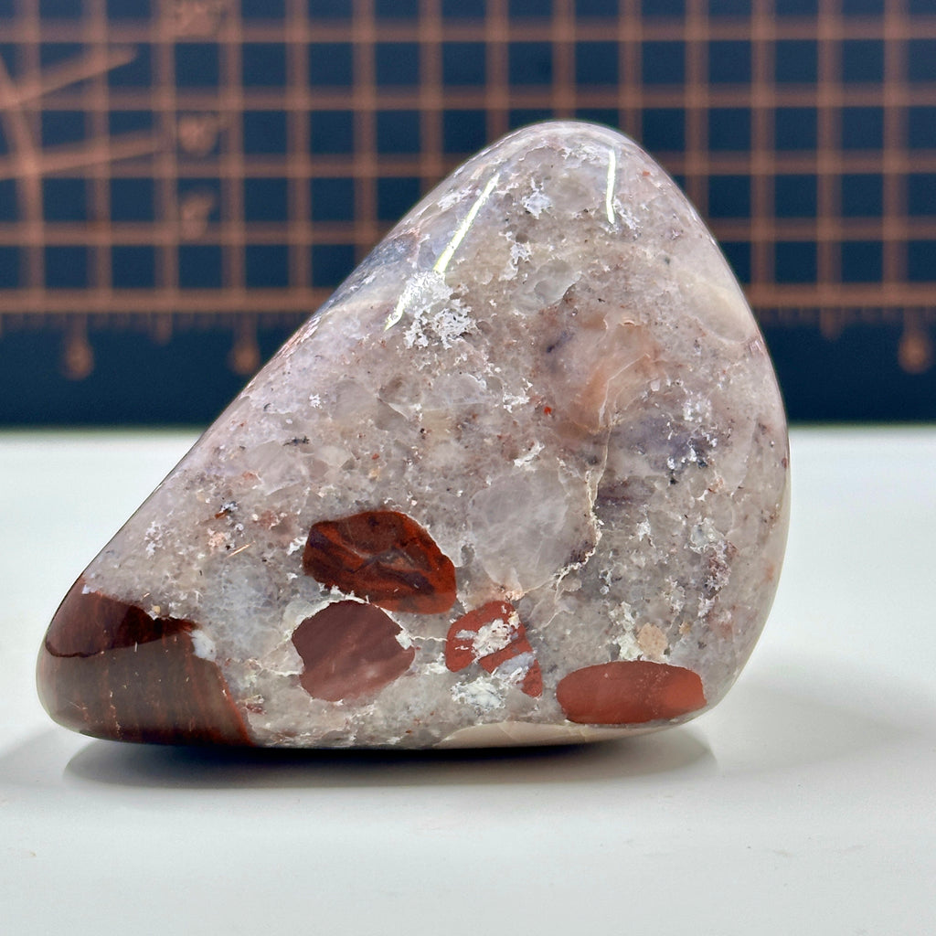 Polished Michigan Pudding Stone - Red Jasper, Chert & Quartz Inclusions 030