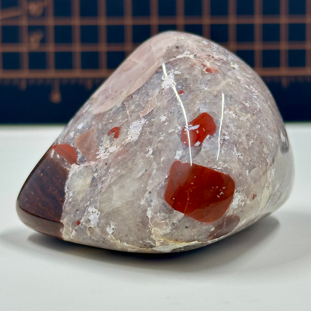 Polished Michigan Pudding Stone - Red Jasper, Chert & Quartz Inclusions 030