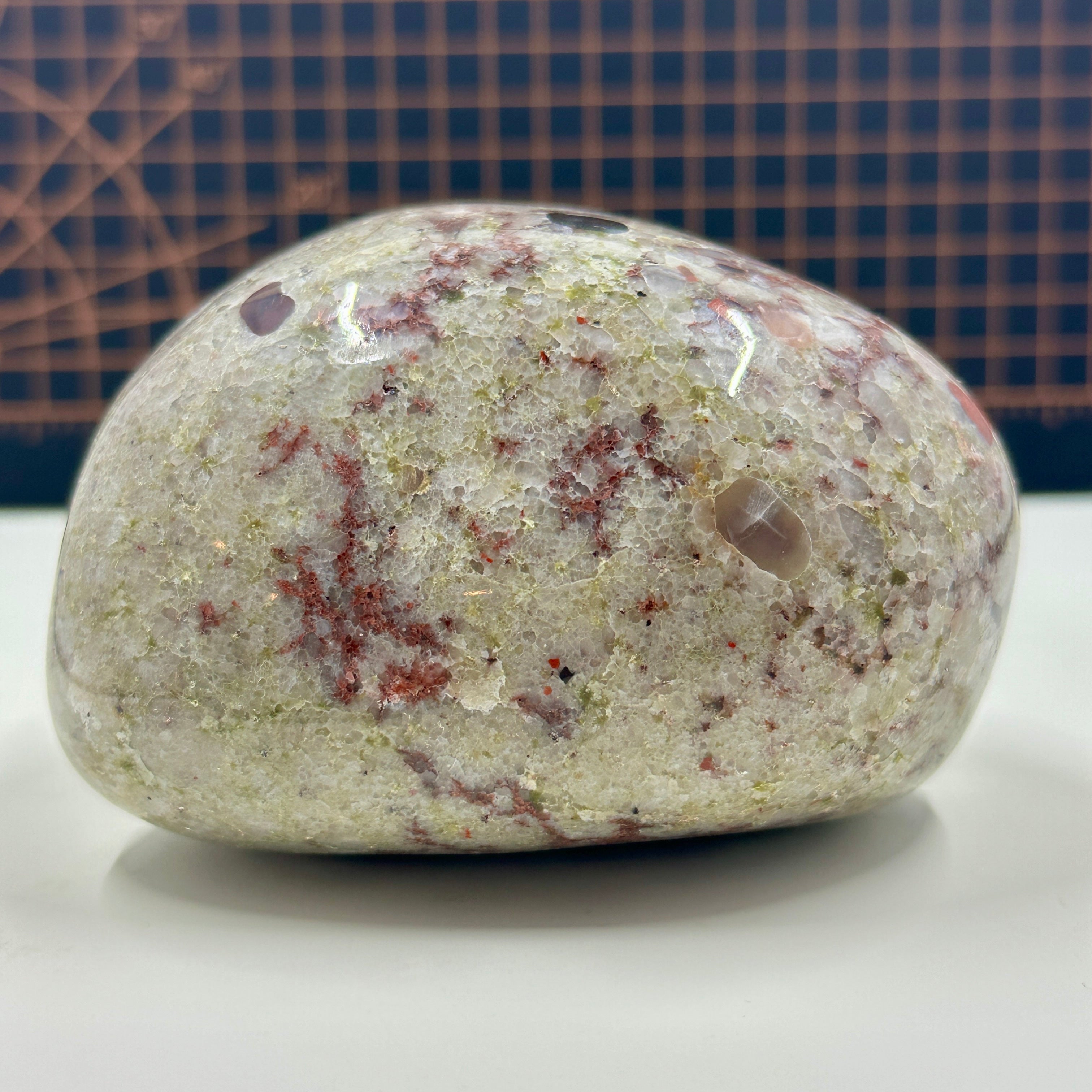 Polished Michigan Pudding Stone – Red Jasper, Chert & Quartz Inclusions