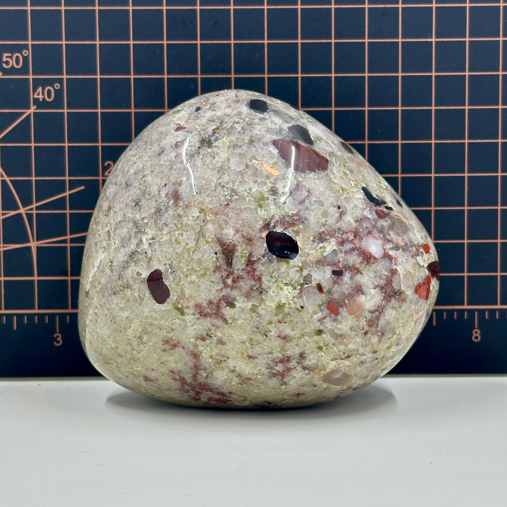 Polished Michigan Pudding Stone – Red Jasper, Chert & Quartz Inclusions