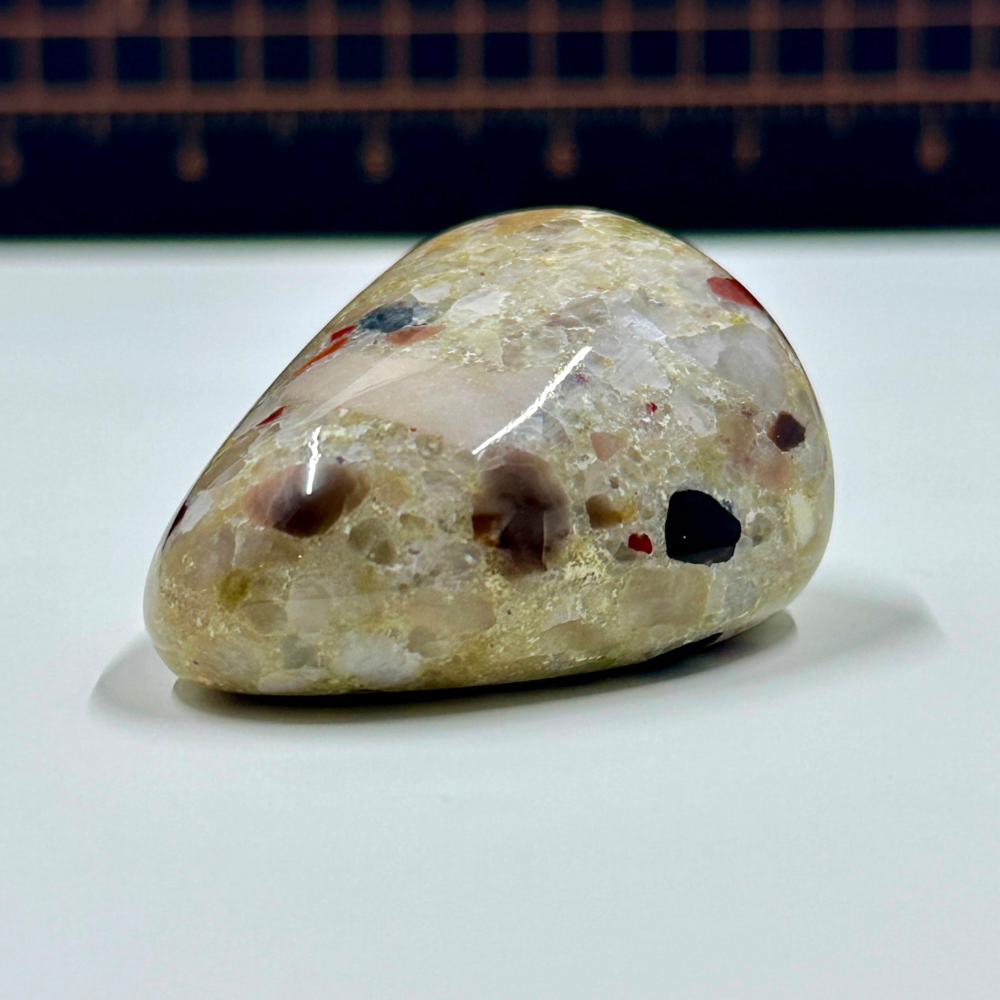 Polished Michigan Pudding Stone - Red Jasper, Chert & Quartz Inclusions 029