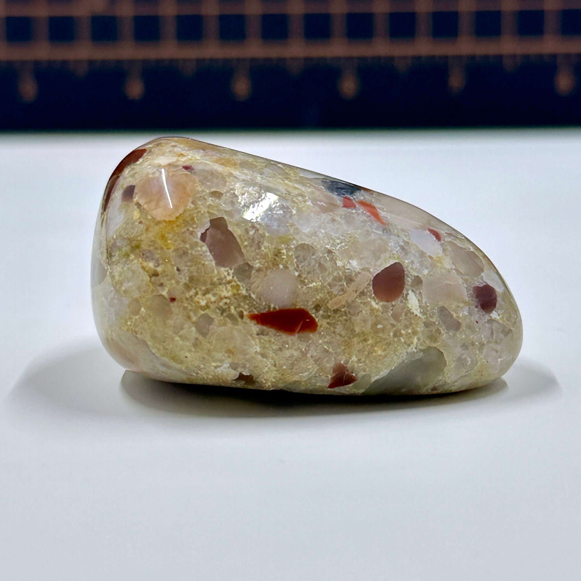 Polished Michigan Pudding Stone - Red Jasper, Chert & Quartz Inclusions 029