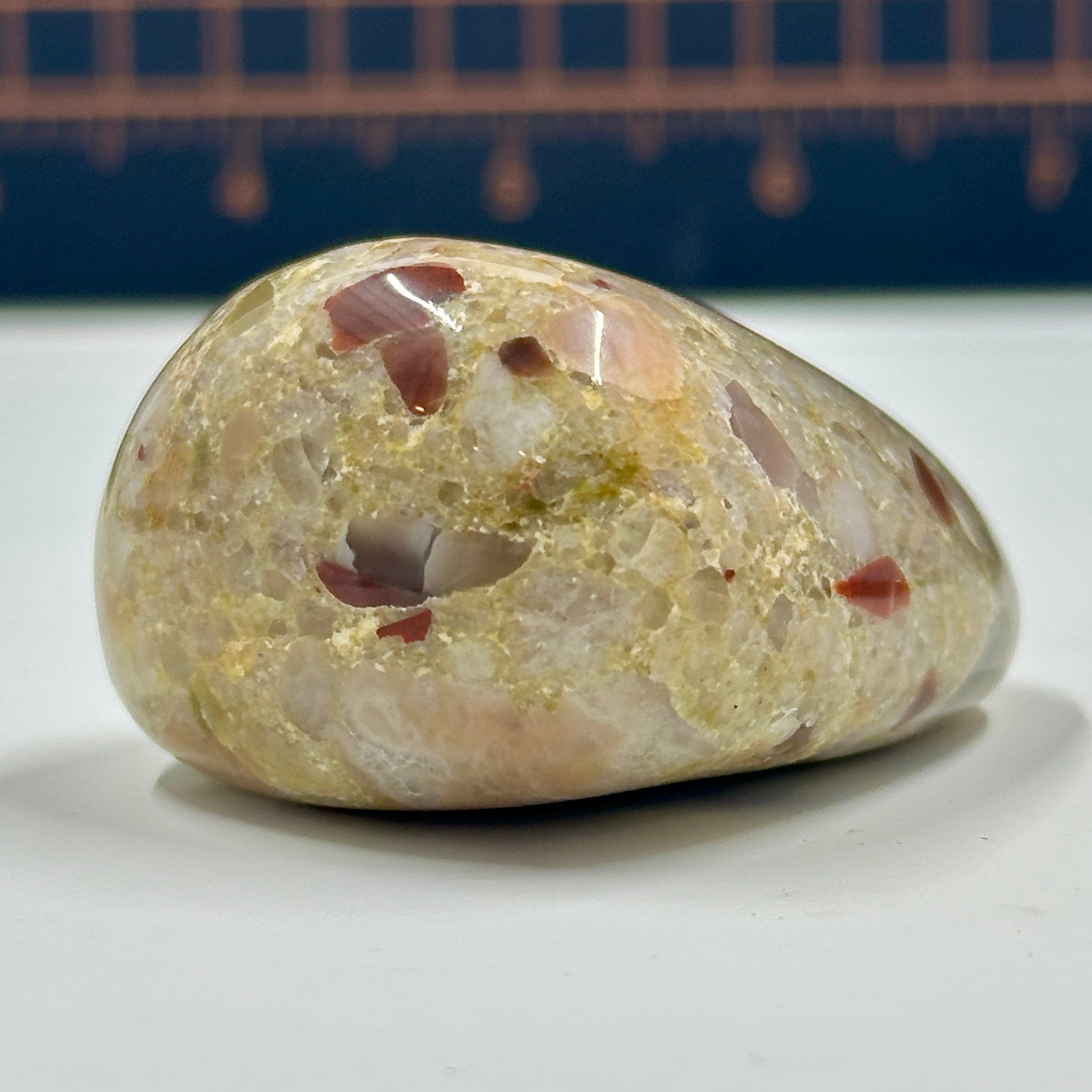 Polished Michigan Pudding Stone - Red Jasper, Chert & Quartz Inclusions 029