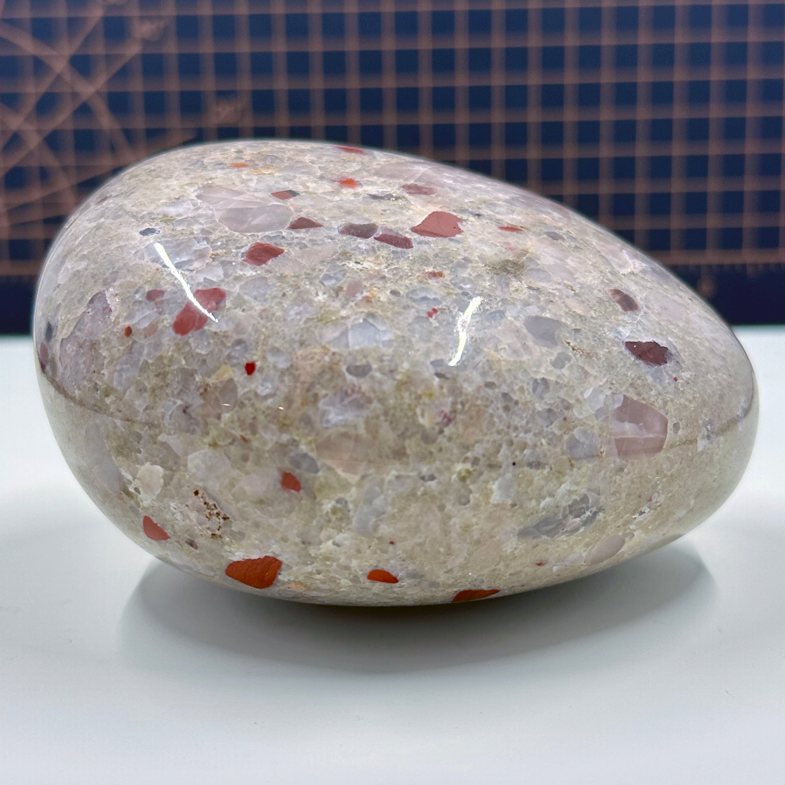Polished Michigan Pudding Stone - Red Jasper & Chert Inclusions 032
