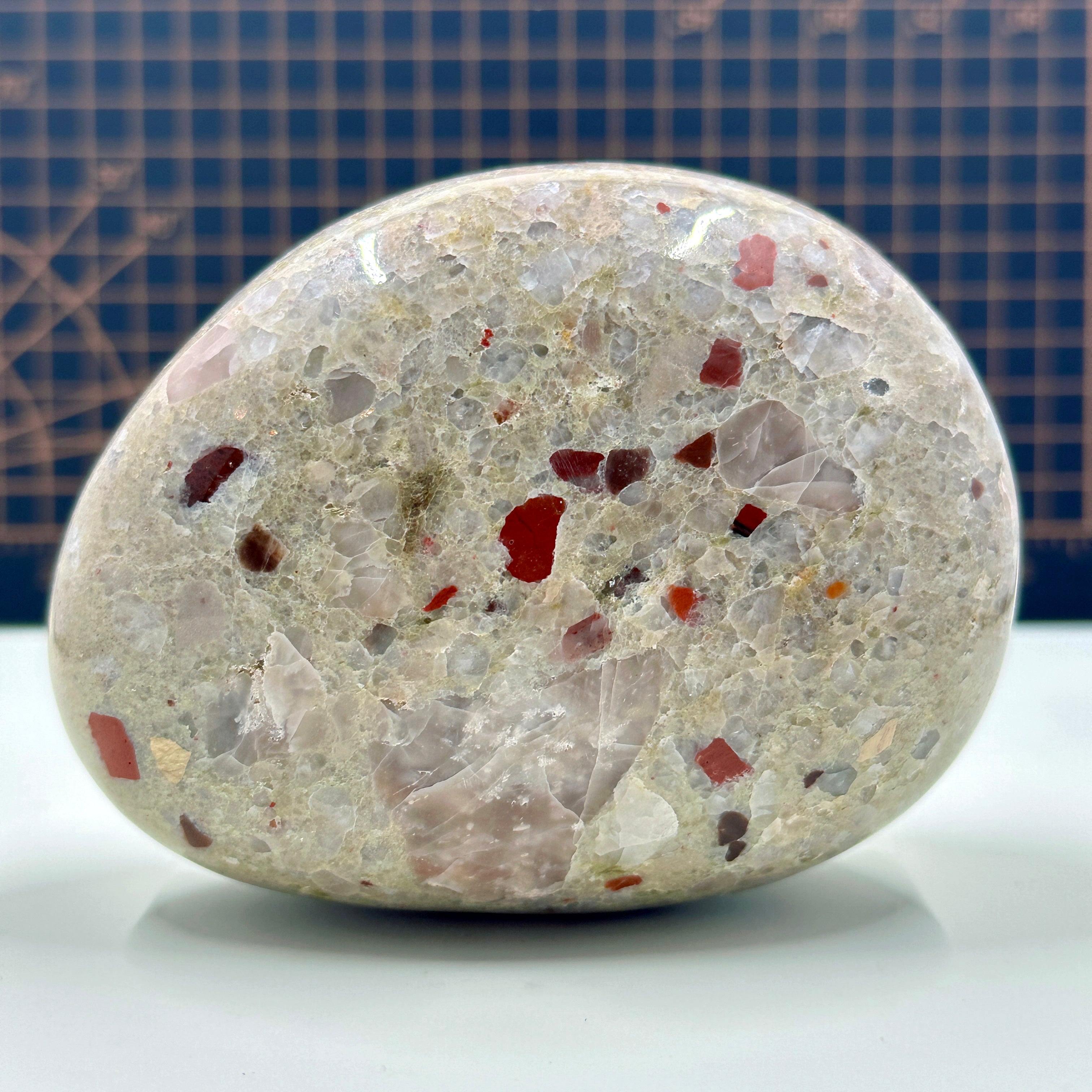 Polished Michigan Pudding Stone - Red Jasper & Chert Inclusions 032