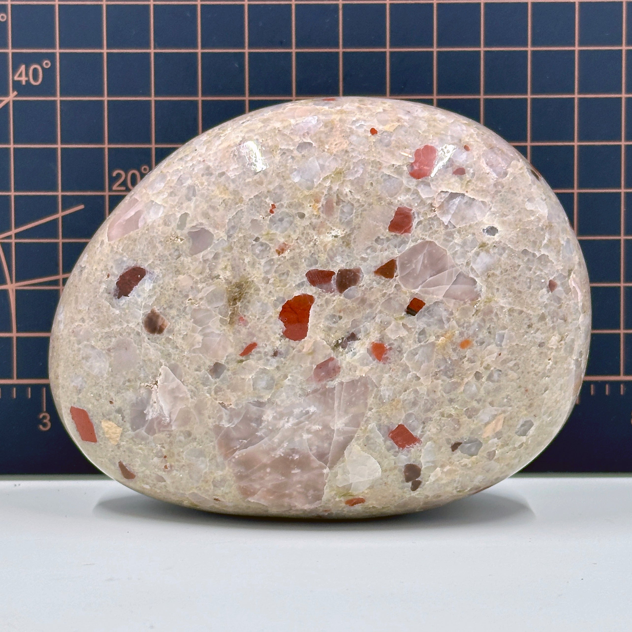 Polished Michigan Pudding Stone - Red Jasper & Chert Inclusions 032