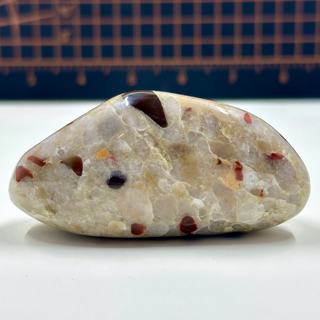 Polished Michigan Pudding Stone - Red Jasper, Chert & Quartz Inclusions 034