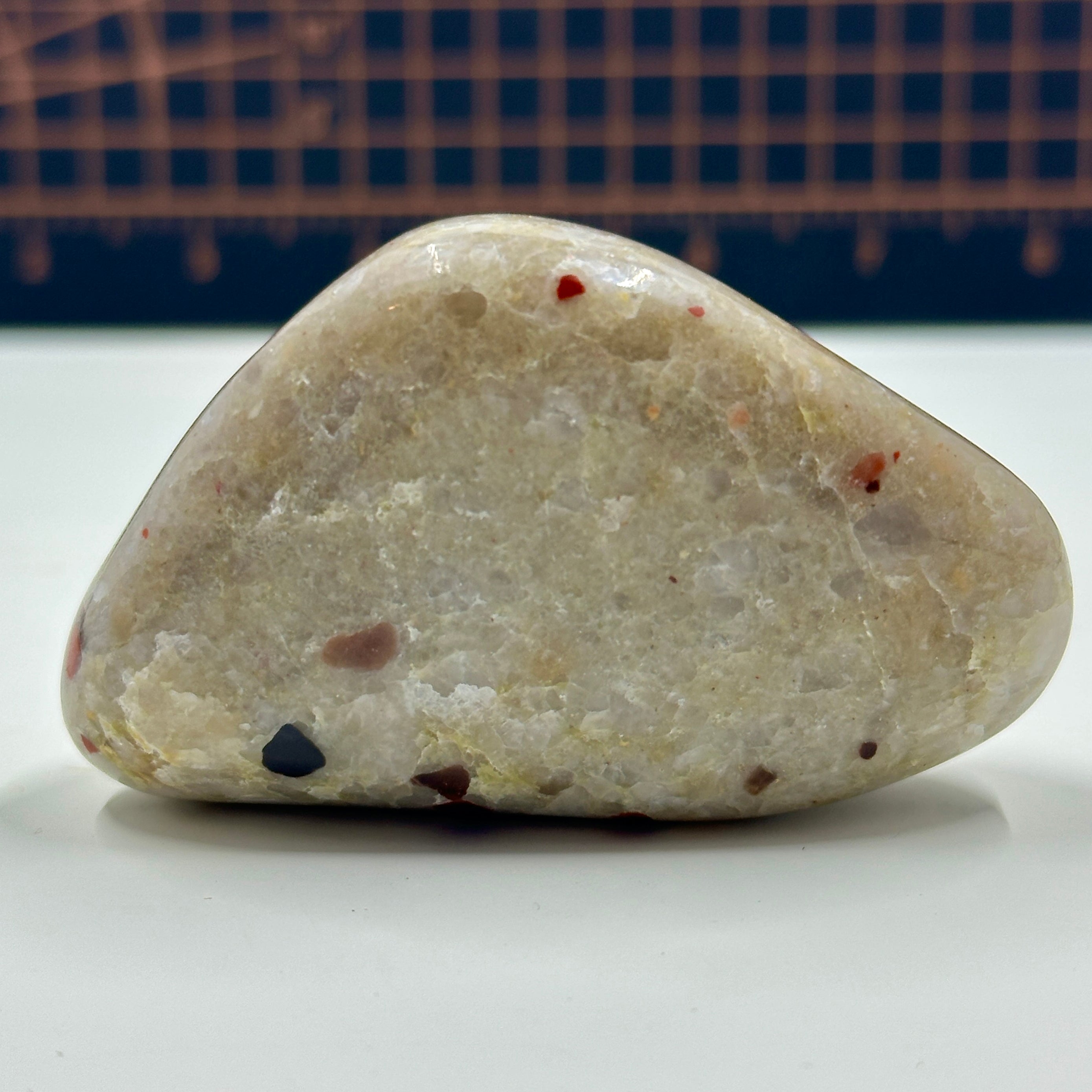 Polished Michigan Pudding Stone - Red Jasper, Chert & Quartz Inclusions 034