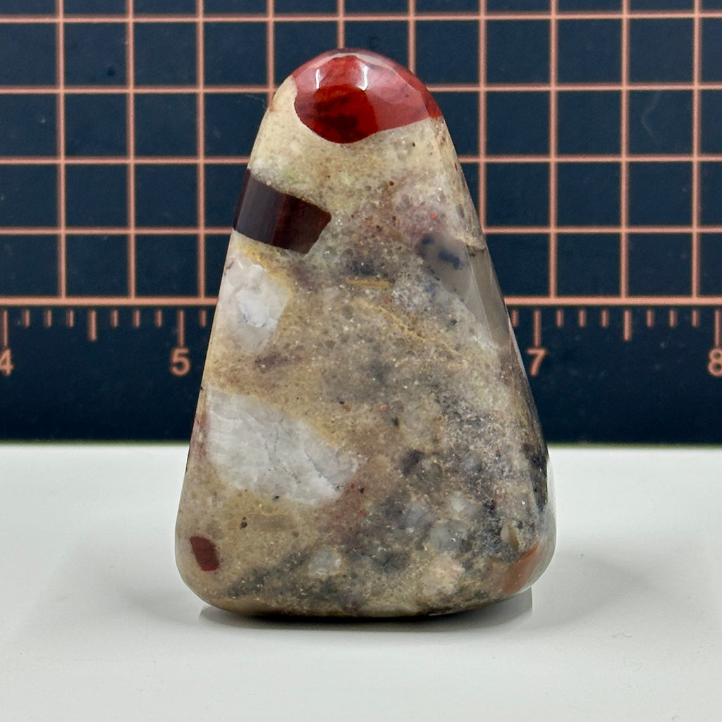 Polished Michigan Pudding Stone – Red Jasper, Chert & Quartz 039