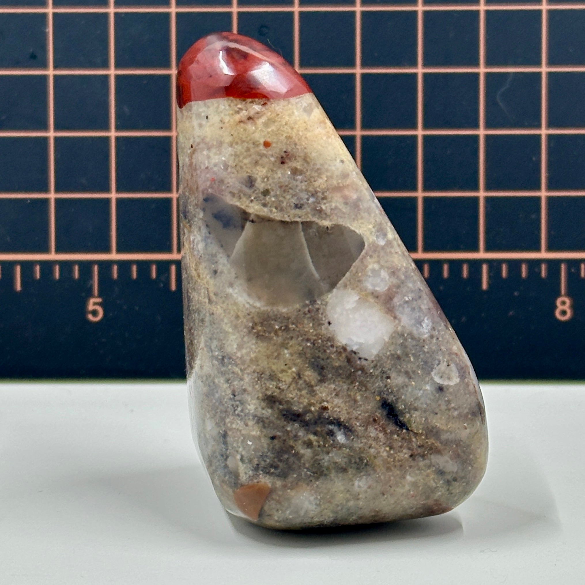 Polished Michigan Pudding Stone – Red Jasper, Chert & Quartz 039