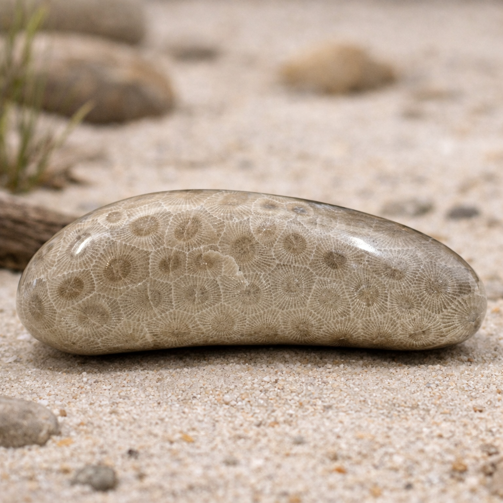 Polished Michigan Petoskey Stone - 026