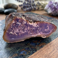 Polished Purple Chalcedony Agate Display Piece